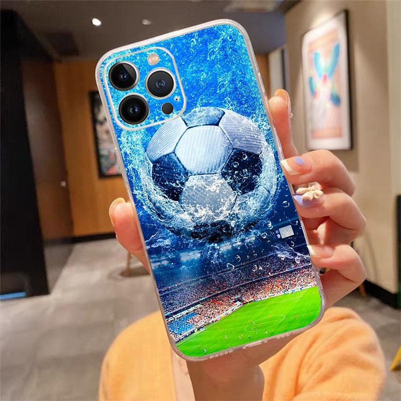 

Football Sport Phone Case Carcasa Funda For iPhone 17 Pro Max Air 17 16 15 14 13 Pro Max 15 16 Pro 15Plus iphone 13
