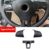 Car Styling ABS Carbon Fiber Texture Steering Wheel Cover Trim For VW Golf 6 MK6 Passat B7 Sharan Polo Jetta Tiguan Caddy Touran
