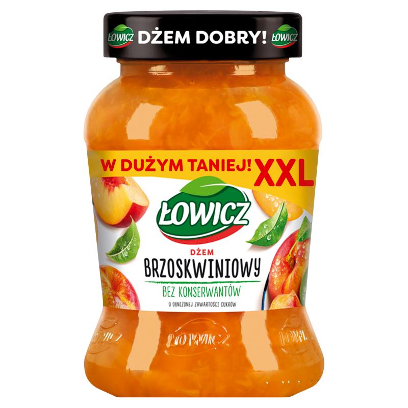 Łowicz XXL Pfirsichmarmelade mit reduziertem Zuckergehalt 450 g