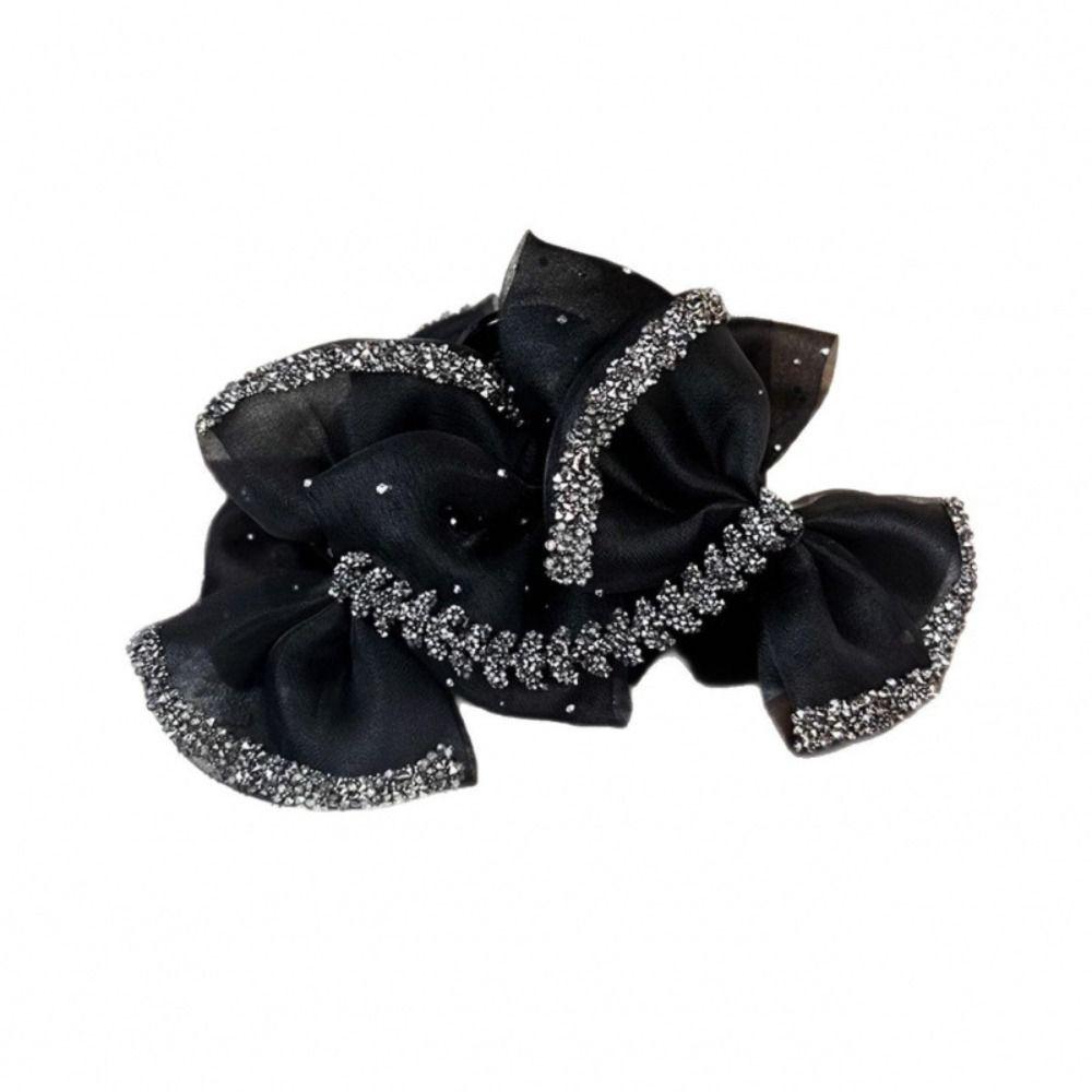 Shiny Hair Claw Bubble Bowknot Shark Clip Fashion Hairpin Grips  Updo