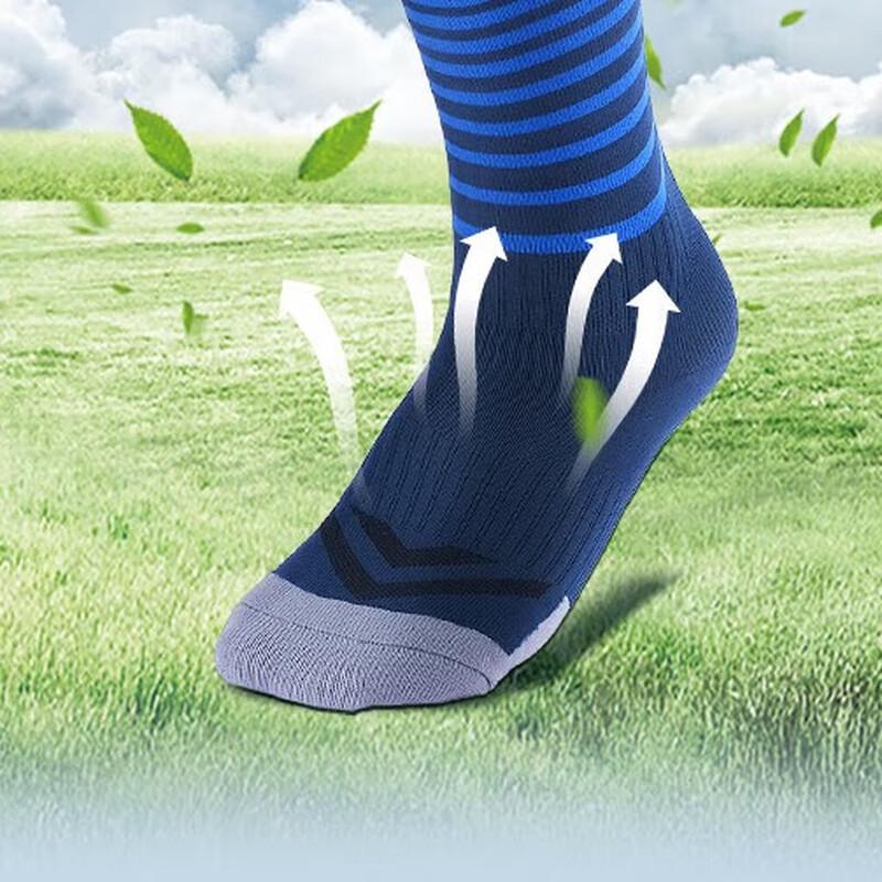 Peak Adult Anti-Slip Football Shin Guard Socks