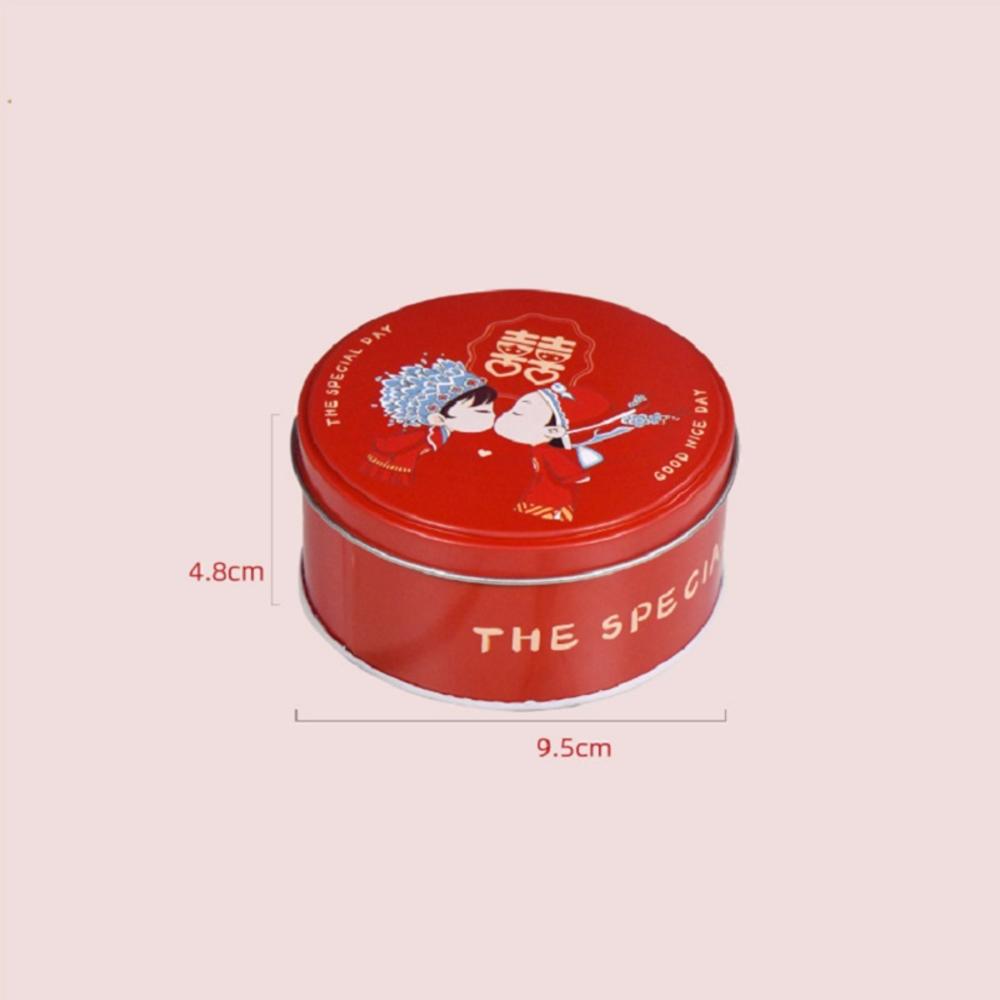 Santa Claus Decorations Tinned Iron Tin Ball Christmas Candy Box Multi Color Tree Hanging For Festive Events Holiday Gifts Home