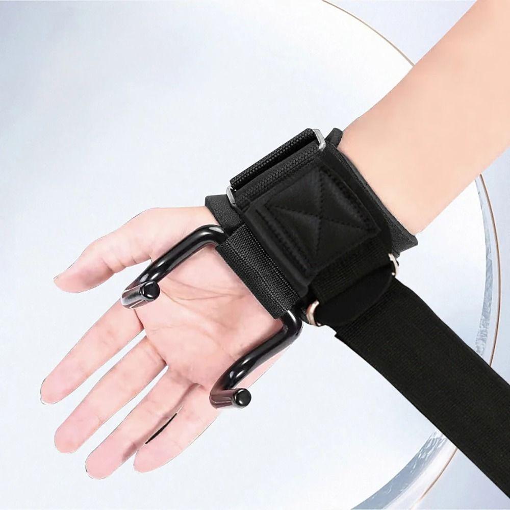 1/2Pcs Pull-Ups Hand-Bar Wrist Strap With Wrist Wraps Gym Fitness Hook New Power Lifting Gloves