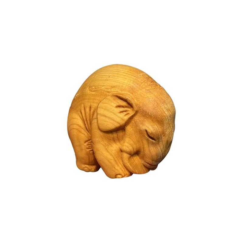 1PC Small Animal Statues Wooden Hand Carved Animal Statue Tea Pet Palm-Sized Home Decor Gift Sculpture