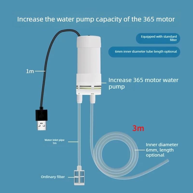 Piccola Pompa dell'Acqua Mini DC Elettrica Auto-Adescante Pompa di Aspirazione Acqua Pompa di Scarico Portatile per Casa 12V/5V