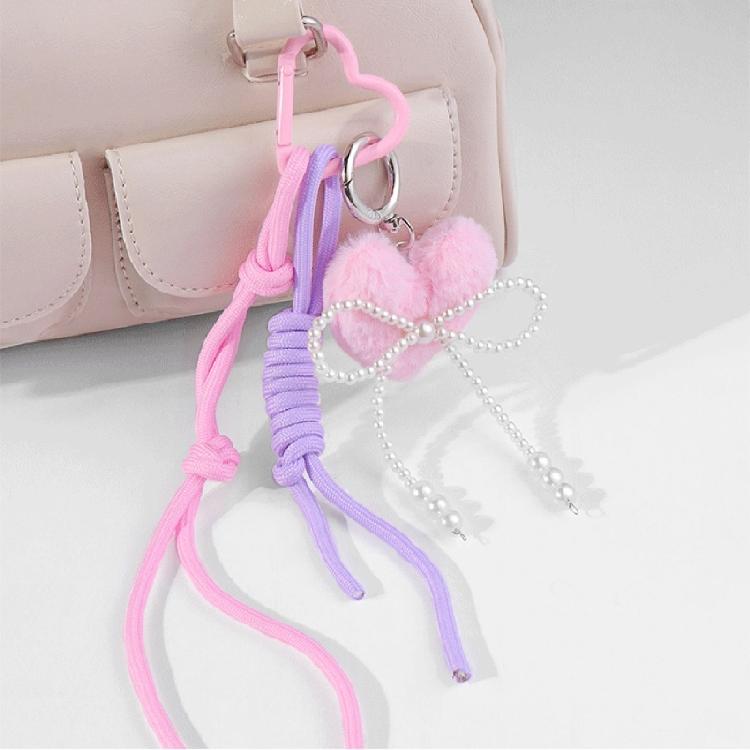 Trendy Love Heart Mobile Cover and Keychain Charm Pendant for Youthful Styles Lovers Sturdy Protective Materials
