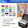 Sta 3212BR 168-Color Soft Tip Oil-Based Anime Markers Set