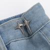 Adjustable Waistband Button: Seamless, Detachable, No-Nail Solution for a Perfect Fit.