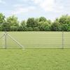 VidaXL Welded Wire Fence with 13 Pointed Posts 0.4x25 M Galvanized Steel 3351945