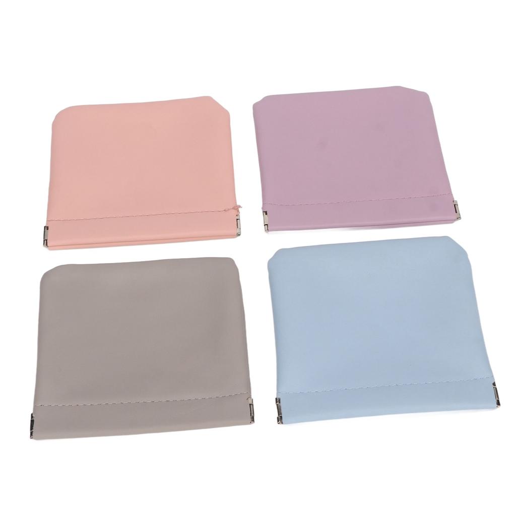 4 barvy Mini taštička na rtěnky Automatické zavírání Přenosná PU kožená kapsa Kosmetická taštička na make-up na sluchátka