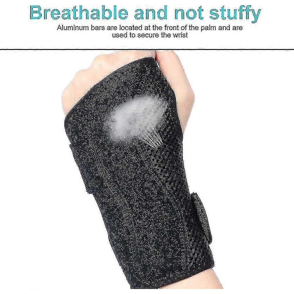 Carpal Tunnel Wrist Brace For Tendonitis Arthritis, Breathable Wrist Splint Brace Night Support Adjustable Straps