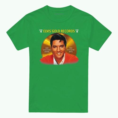 Elvis Presley Unisex Adult Gold Records T-Shirt