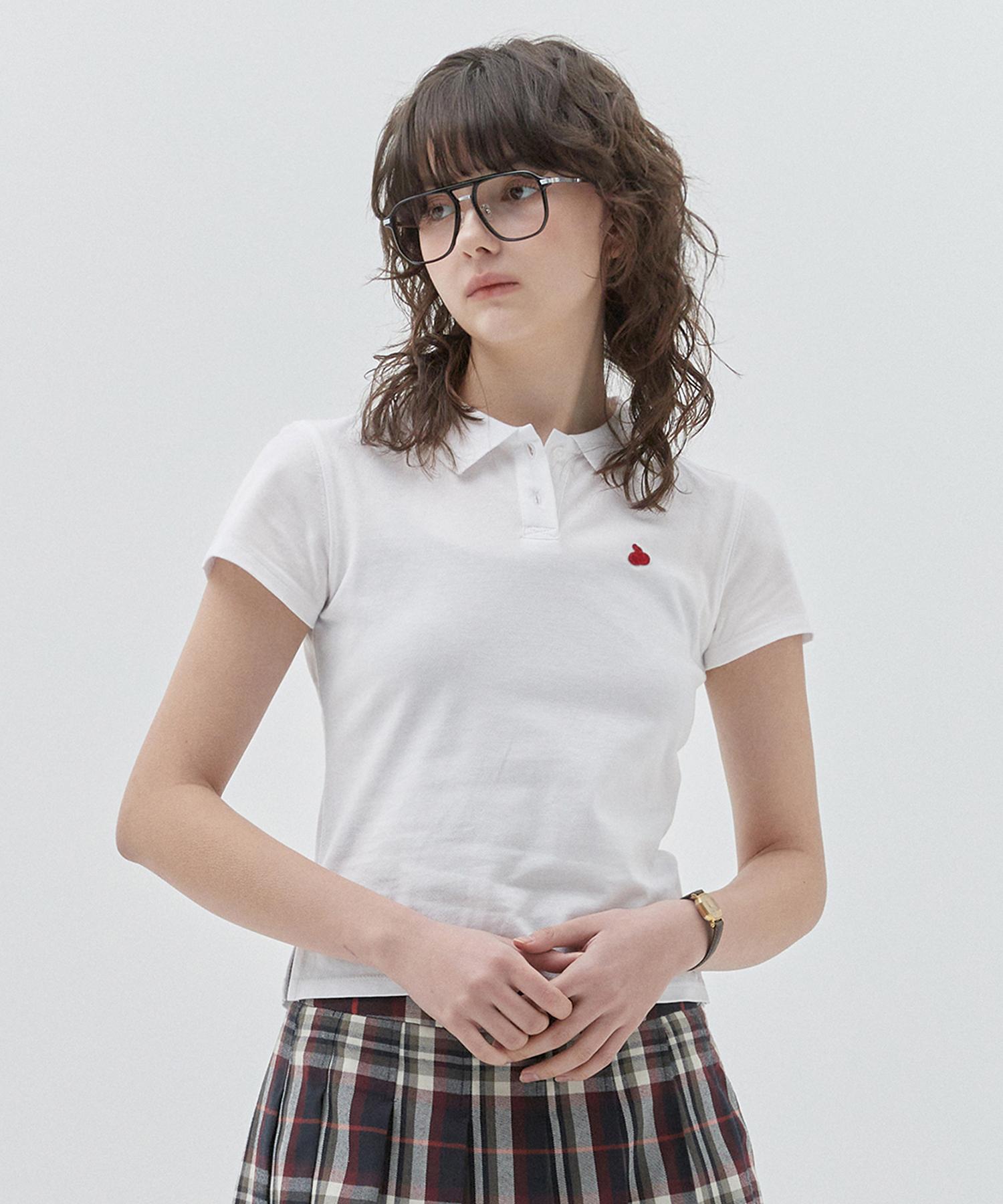 Kirsh Plain Slim Fit Pique T-Shirt [White] 1