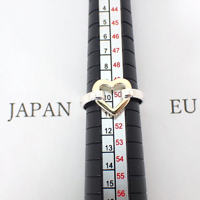[Used] TIFFANY 925 Open Heart Ring/Size 10/j18-6