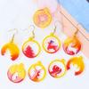 Set of 4 Christmas Inspires Earring Epoxy Mold Customized Earring Pendant Mold for Craft Enthusiasts Jewelry Making Tool