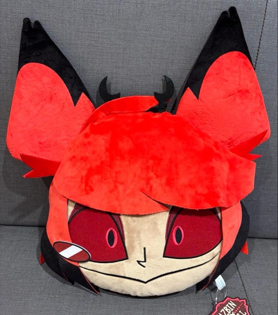 Hazbin Hotel Plush Face Cushion Alastor Round1 Limited 37cm Japan