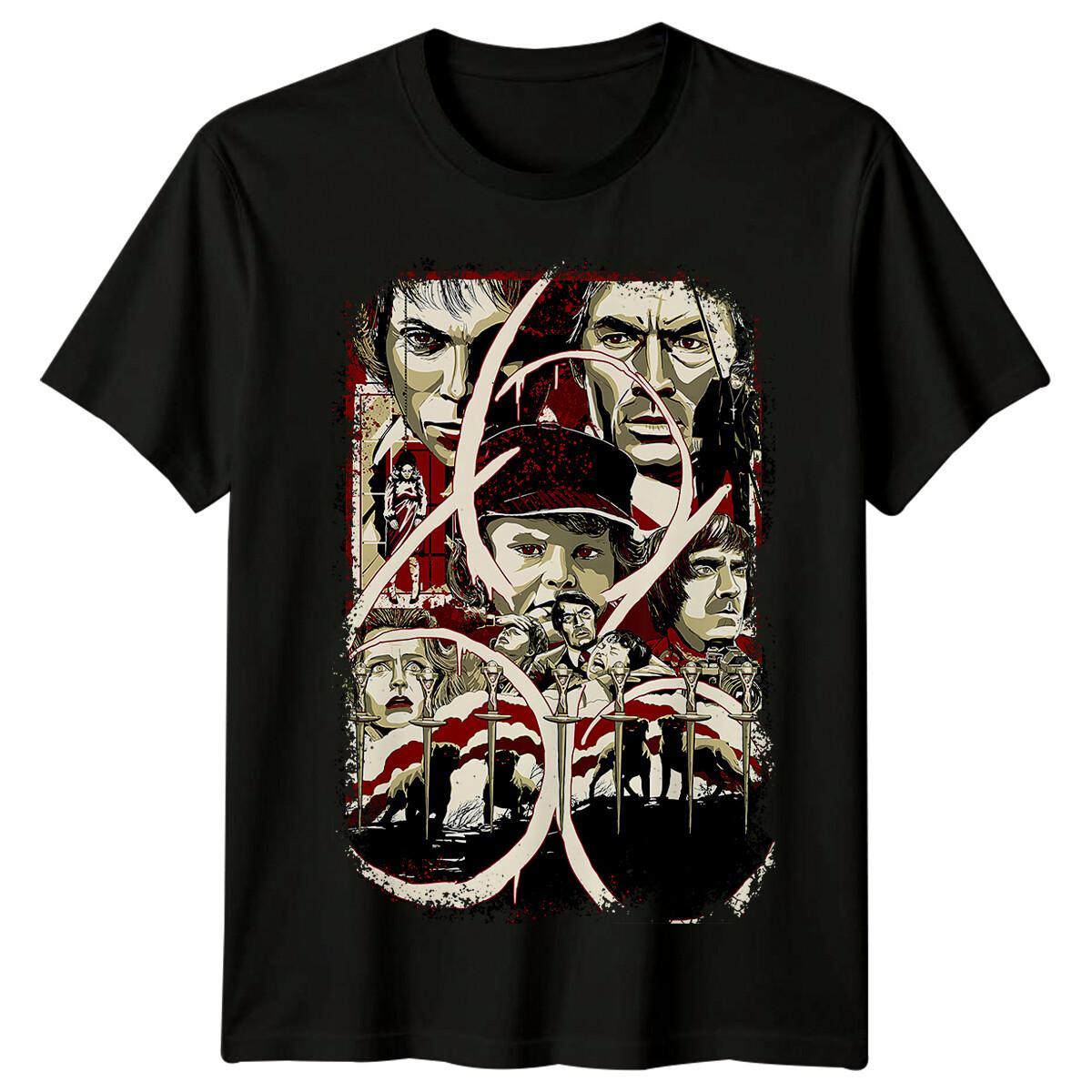 

The Omen (1976) Movie Poster Inspired 100% Cotton T-shirt Mens Tees Top Retro Classic 70s Tee Unisex 4XL