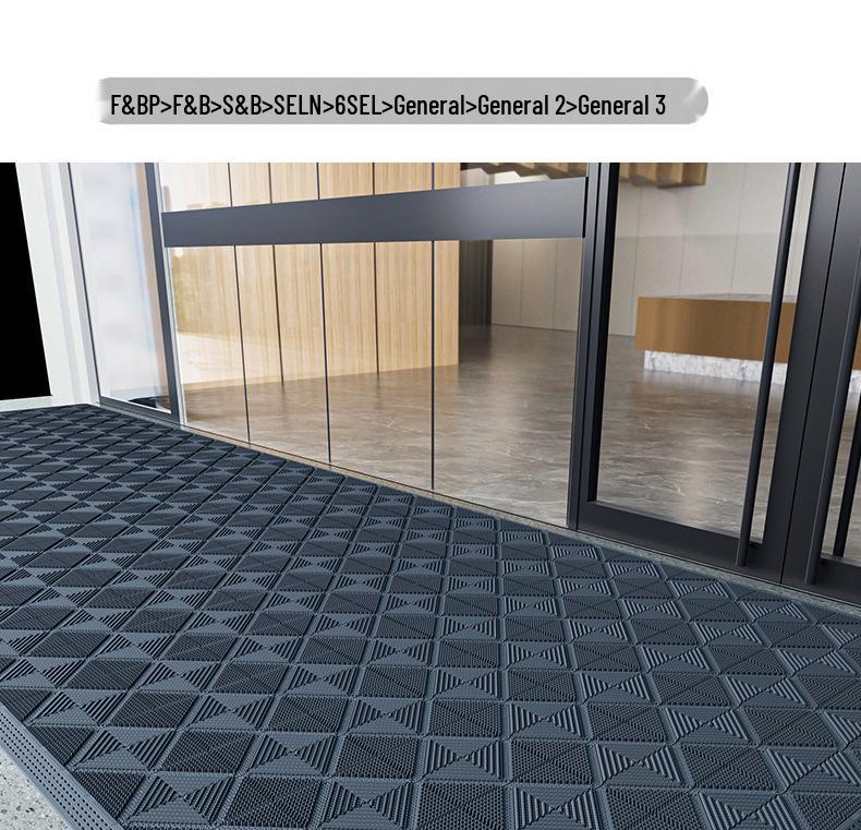 Three-in-One Anti-Slip Entrance Mat for Hotels and Malls