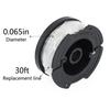 Wire Trimmer Replacement Spool 30Ft 0.065 Inch Linear Trimmer Line Reel R2R3