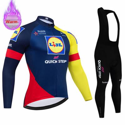 Soudal Quick Step 2026 Maillot de Ciclismo de Invierno Térmico Polar Ropa de Bicicleta MTB Bicicleta Conjunto Ropa Ciclismo Triatlón Traje de Bicicleta