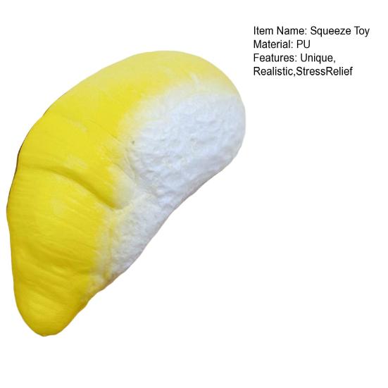 Soft Realistic Durian Squeeze Toy Fidget for Stress Soft Slow-Rising PU Relief Cute Fruit-Shaped Decompression Gadget