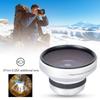37mm 0,25X Super Fisheye Aufsatzobjektiv, Großer Bildbereich, Makroobjektiv, Kamera-Fisheye-Objektiv, Geeignet für Alle Kameraobjektive mit 37mm Blende, Starke Anwendbar