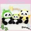 Adorable Panda Plush Toy With Frog Ice Cream And Bee Headpiece For Fun Gifts