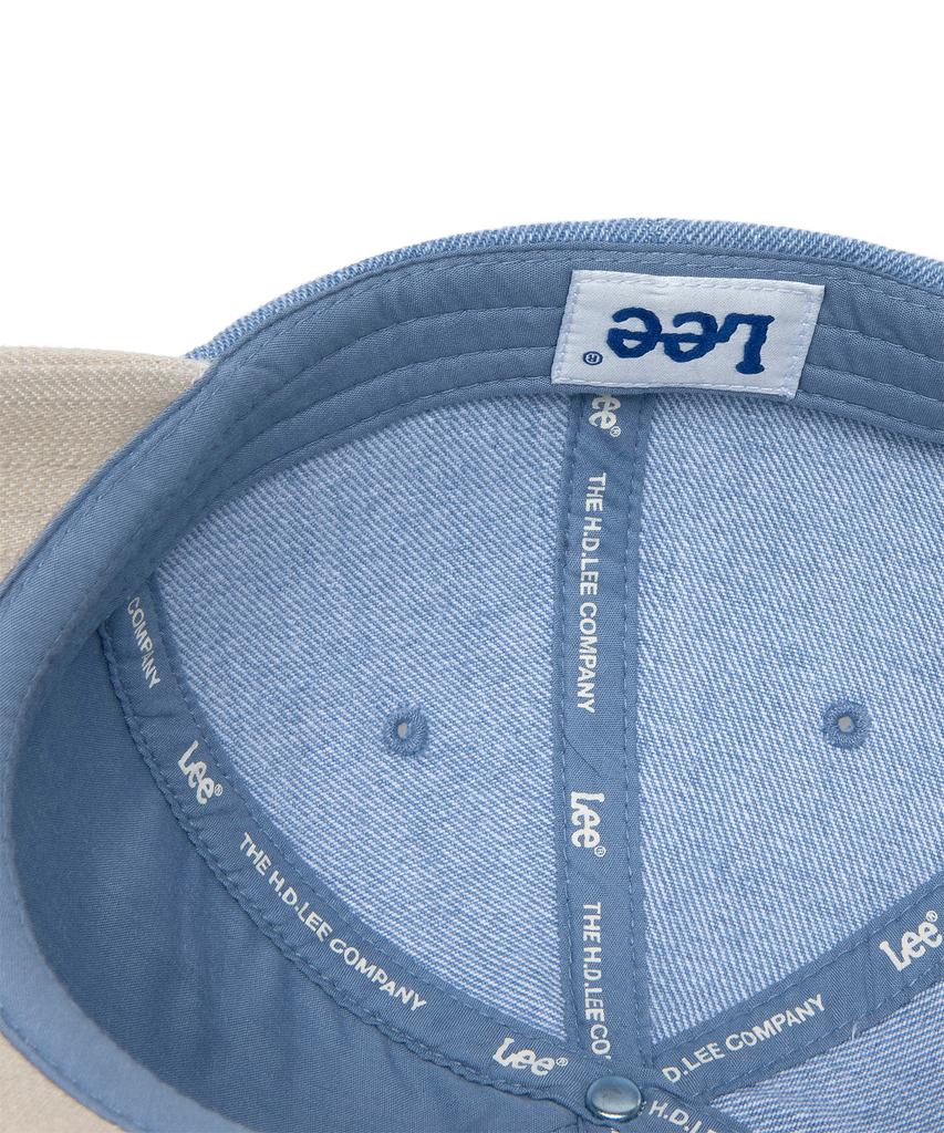 LEE Twitch Logo Color Block Ball Cap Beige