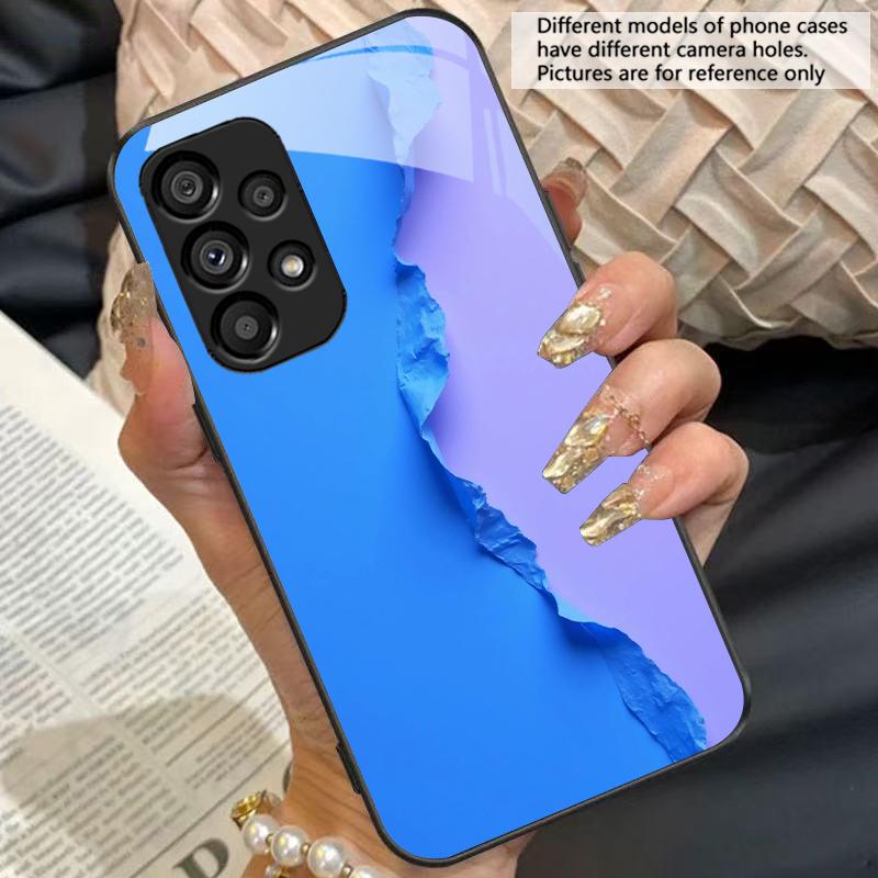 Black and White Images For Samsung Galaxy S10 S20 Plus S21 FE S22 23 24 FE S25 Ultra Black tempered glass phone case hard shell