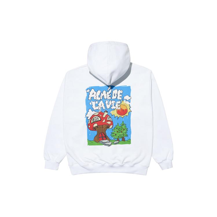 Acme De La Vie Sweatshirts Unisex White Hooded Moderate Regular ADLV-21PW-HDAMRV-WHT