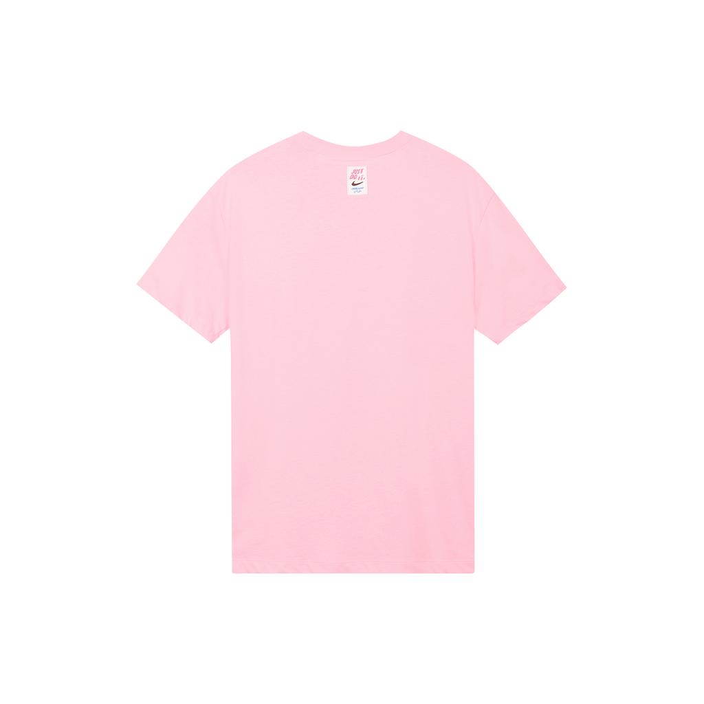 New Nike Sportswear Drop Shoulder Sleeve T Shirt Women's Medium Soft Pink FJ7714-690