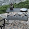 Camping Moon Ground Rack Aluminum Top Plate 2-Piece Set Black T-2308-BK-2P