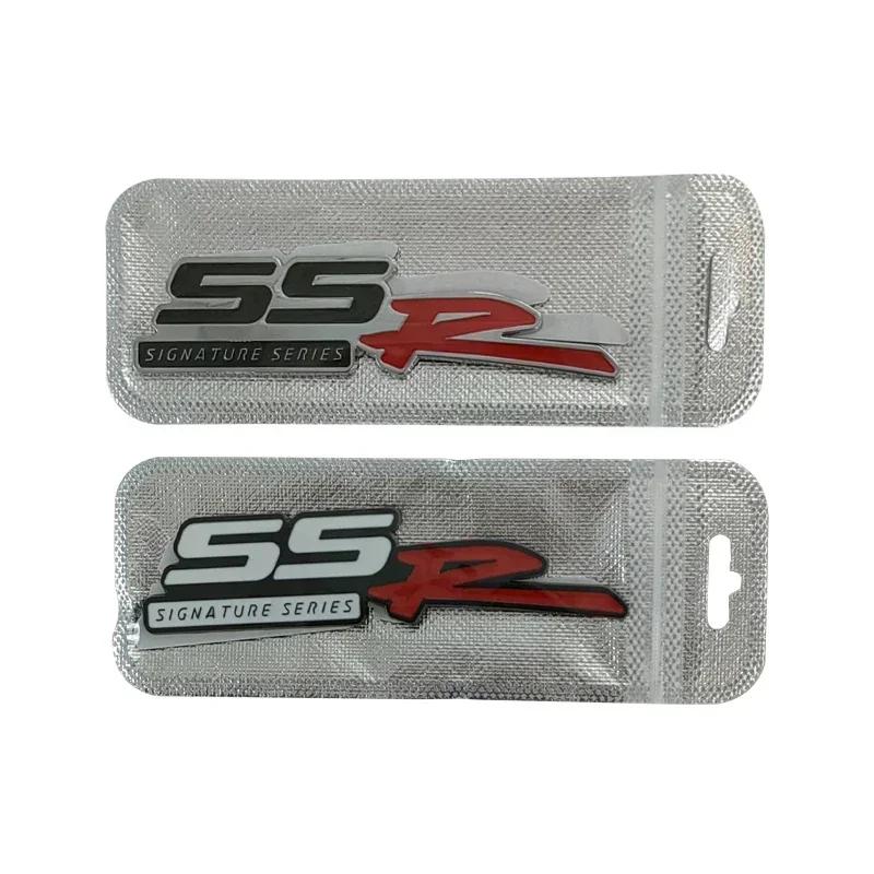 3d Metal SSR Logo Car Rear Trunk Fender Emblem Badge Sticker Decals for Chevrolet SS R Accessories