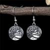 Brincos Pendentes Vintage do Deus Sol Apolo para Mulheres Aço Inoxidável Joias da Mitologia Grega Amuleto da Sorte Charme Nórdico