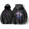 Anime Bleach Aizen Sousuke Druck Kapuzenpullover Herren Damen Baumwolle Hoodies Vintage Gewaschen Pullover Harajuku Herren Übergröße Sweatshirt