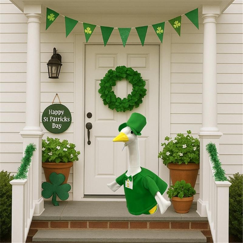 Durable Polyester Outfit Suit For Porch Geese Light Costume Designed For Patrick's Day Parties And Festival Event
