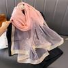 Women S Solid Color Rhinestone Beaded Scarf Warm Neck Wrap Spring Autumn