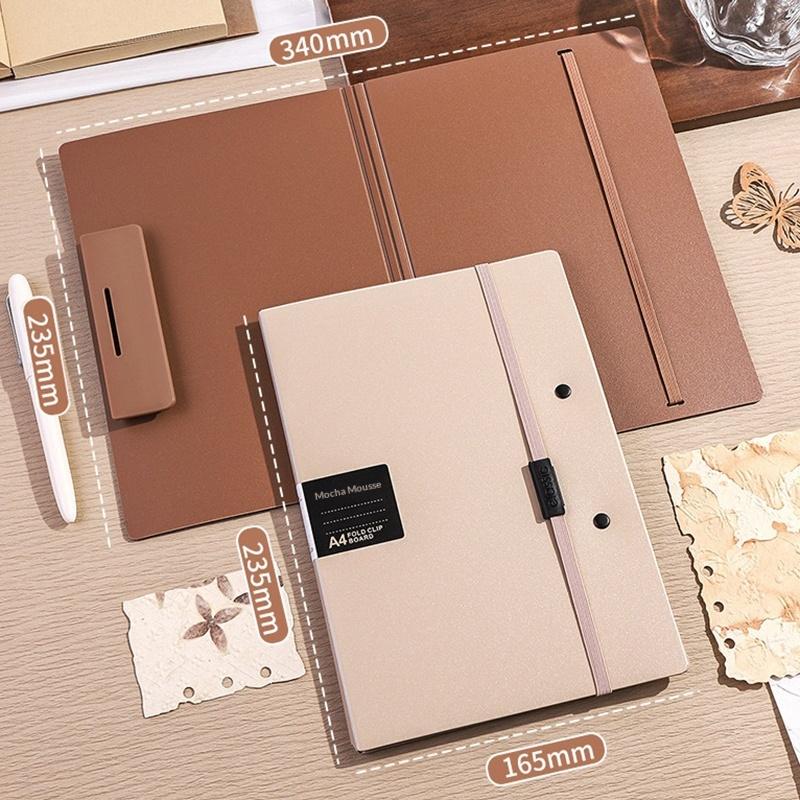 Foldable Folders A4 To A5 Folder A4 Folding Board Student Test Paper Storage Folder Organize Folder File Contract Folder