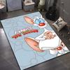 Classic Cartoon Two Funny Mice Print Carpet for Living Room Bedroom Sofa Doormat Decor Sofa Area Rug Non-slip Floor Mat
