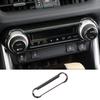 For Toyota RAV4 2019-2023 2024 Carbon Fiber Center Console AC Switch Knob Panel