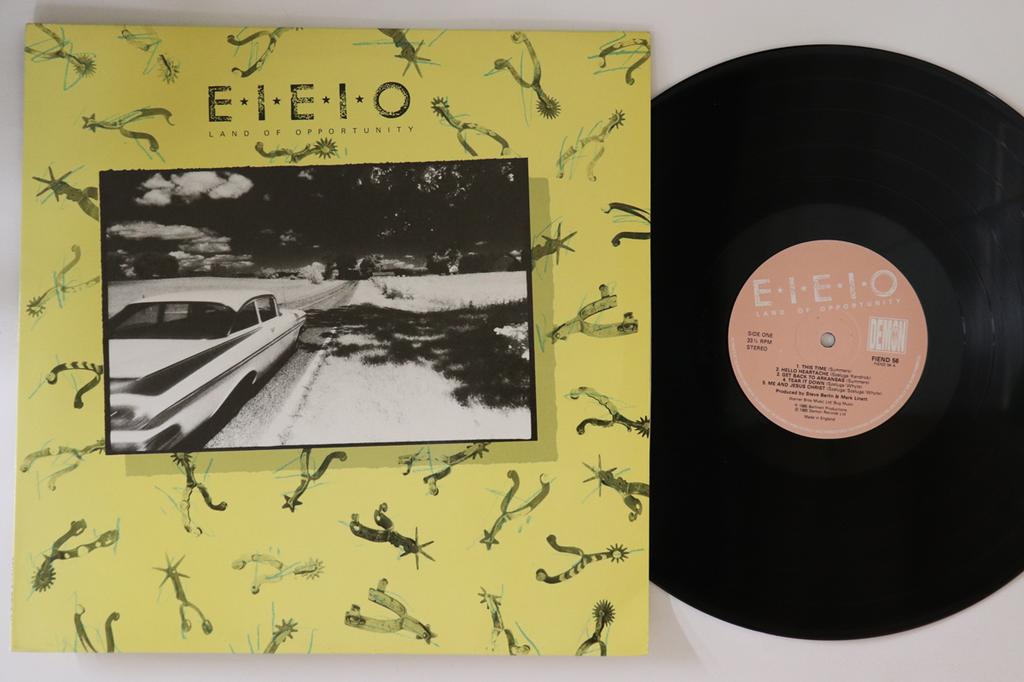 LP Record E-I-E-I-O - Land Of Opportunity FIEND56 DEMON 1985 UK Rock Used