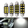 1PCS Festoon C5W C10W Car Reading LEDS 31mm 36mm 39mm 41mm 2835 SMD 8Chips Autos Lantern Dome Lamps Interior Lights White DC 12V Dome Lights 6