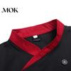 Chef Uniform Shirt Double-breasted Patch Pocket Stand Collar Buttons Short Sleeves Cook Kitchen Cooking Restaurant Unisex Plus Size Garment