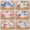 Plastic Folding Hand Fan Handheld Costume Prop Fan Portable Dance Fan Gift