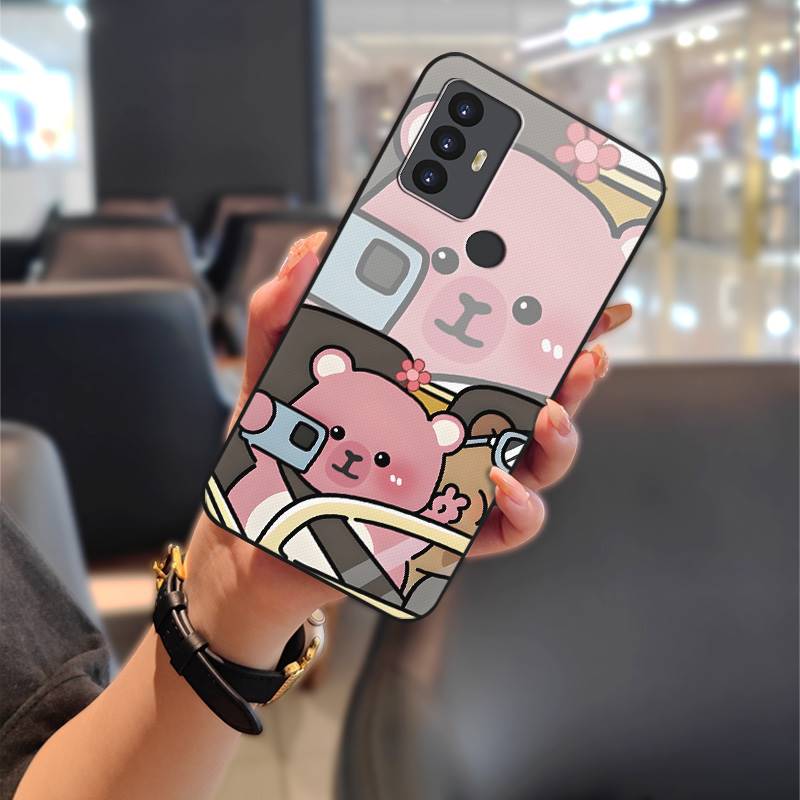 Silicone Anti-dust Phone Case For TCL 30SE/30E/306/305/Sharp Aquos V6/V6 Plus Soft case Waterproof Back Cover Cute TPU