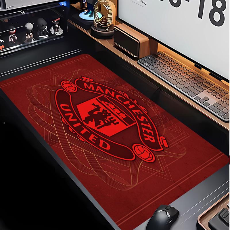 Tappetino per Mouse con Motivo Calcio Manchester United Non?Tappetino Mouse da Gioco Antiscivolo con Base in Gomma per Scrivania Ufficio Casa
