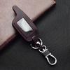 Leather Car Key Cover Bag For Scher-Khan Logicar 1/2/3/4/3i/4i/5i/6i Two Way Car Alarm System LCD Remote Control Fobs Shell Protector Case