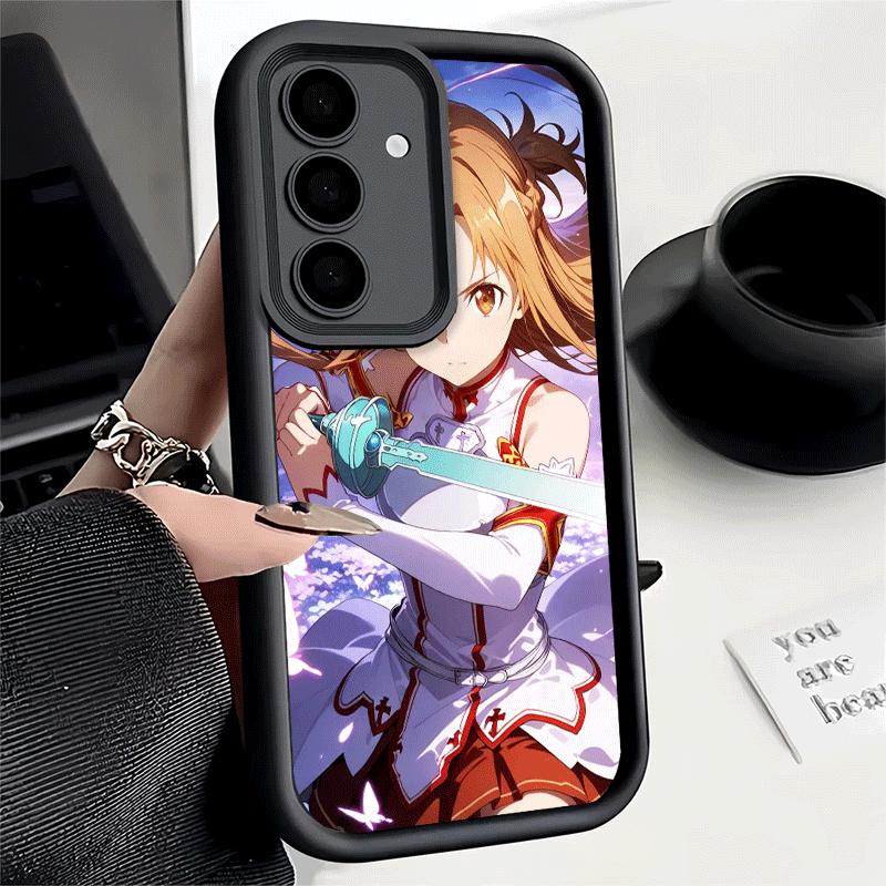 Phone Case for Samsung Galaxy S26 S25 Ultra S24 FE Sword Art Online Yuuki Asuna Shell S23 Plus S22 + S21 S20 5G Soft Silicone Fu