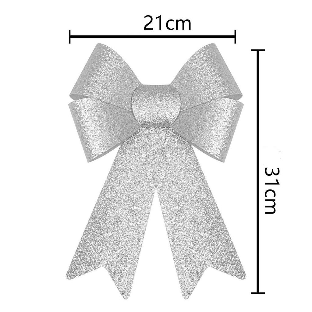 Christmas Bow Red Gold Xmas Tree Large Bowknot For Home Decoration Wedding Navidad New Year Party DIY Hanging Decor