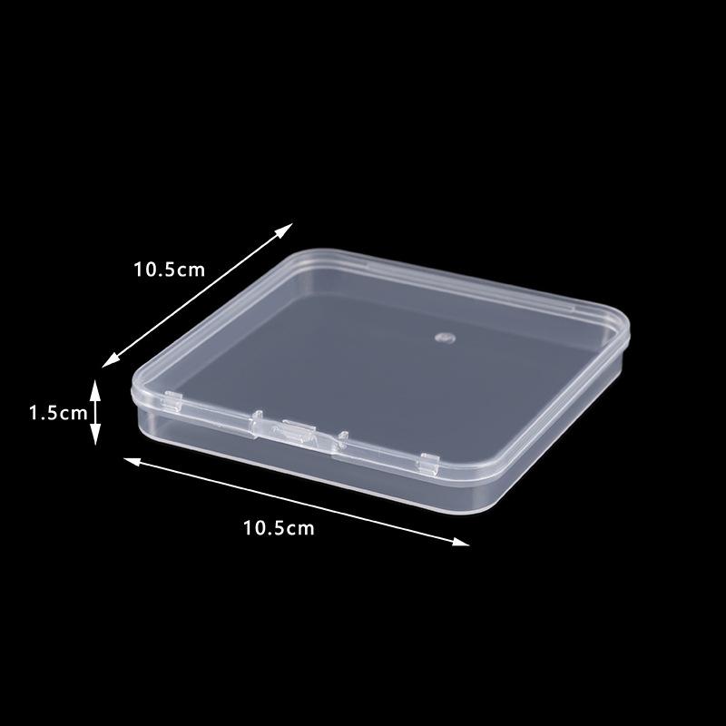 Rectangular Translucent PP Plastic Storage Box with Lid for Jewelry and Small Parts
